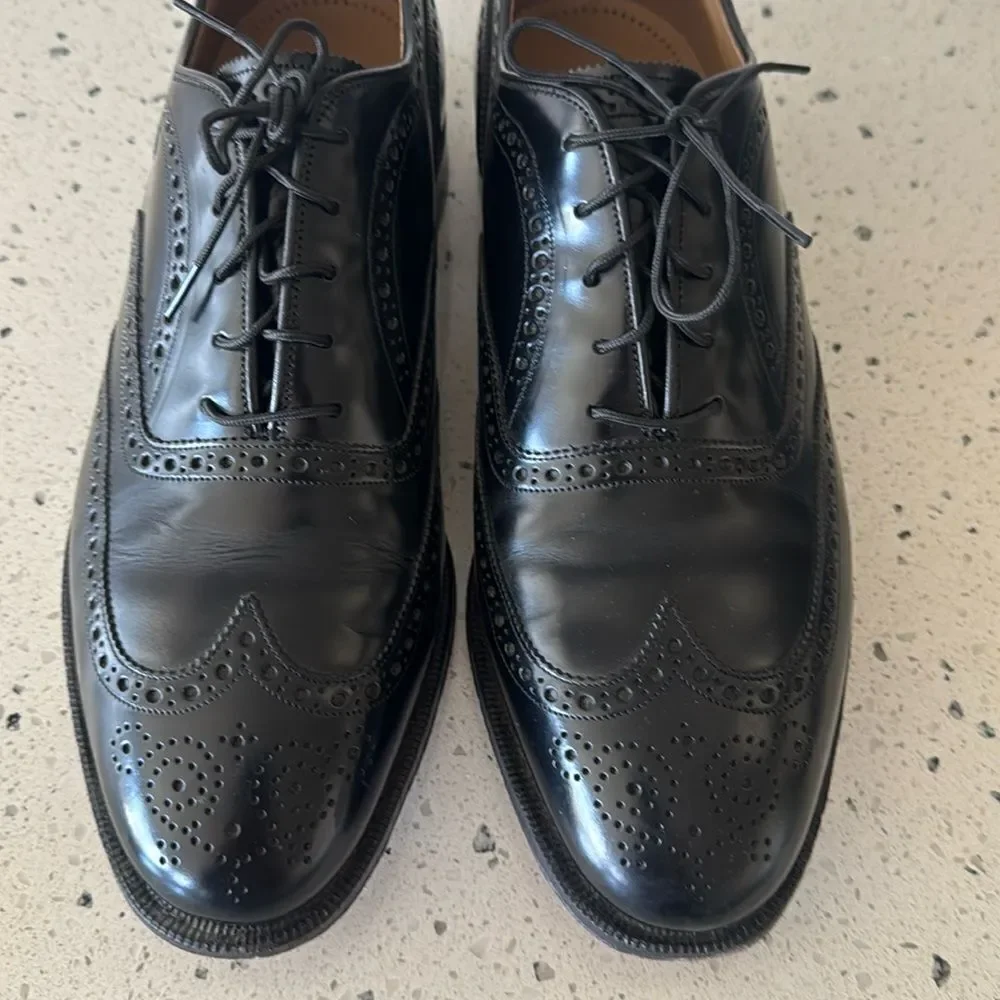 Johnston & Murphy Classic Black Leather Dress Shoes Oxfords Men’s Size 10.5 D/B